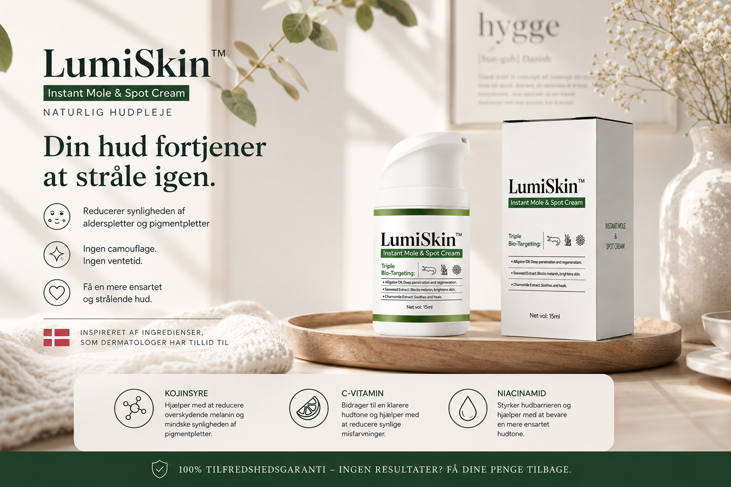 LumiSkin™ |✨Mindst 50% rabat🙅| ✨💖 Lysere hud. Mere selvtillid. Hver eneste dag.