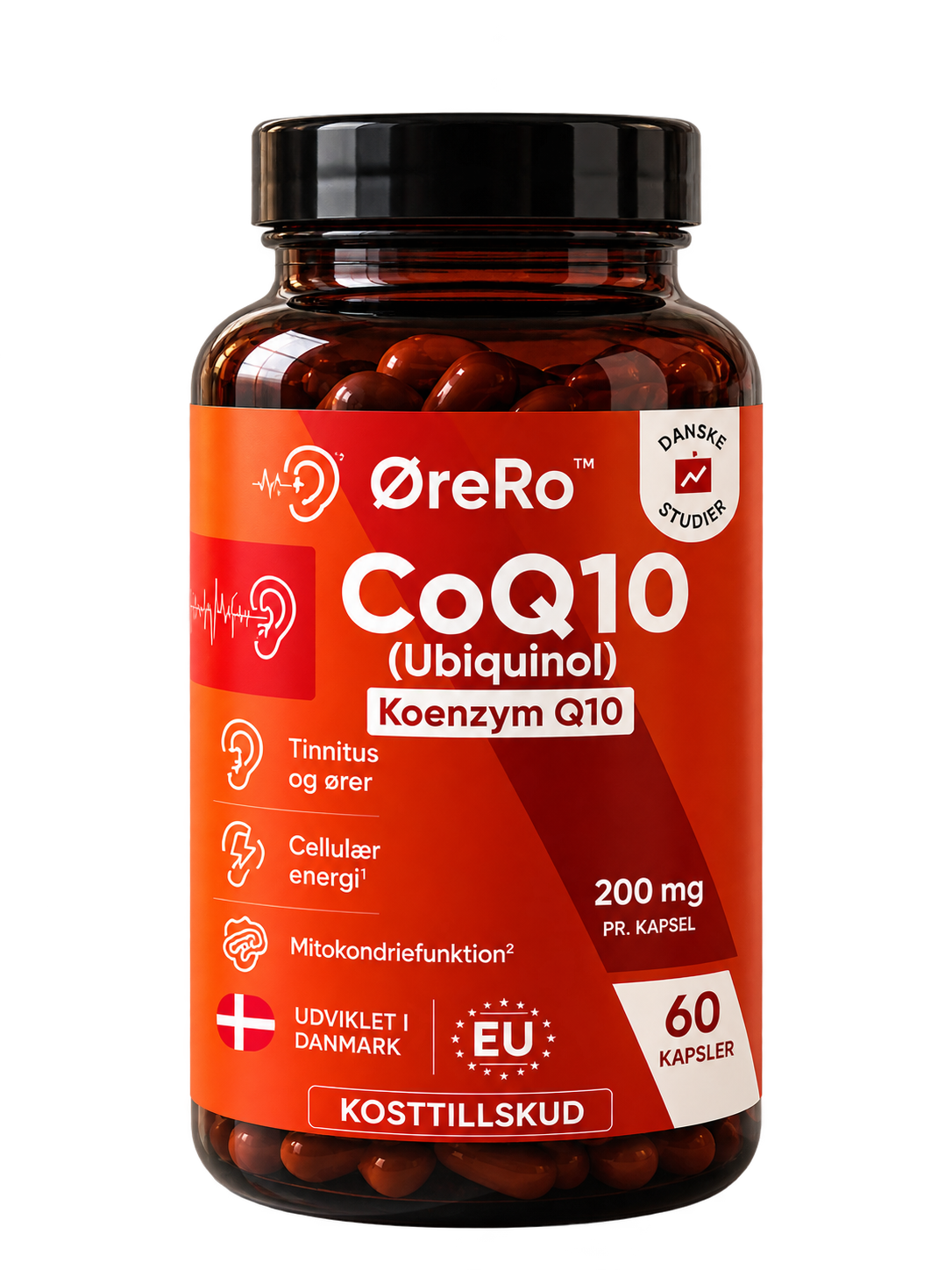 ØreRo™ | COQ10|  Fyld hårcellebatteriet op og dæmp øresusen inden for 5 dage