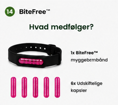 Nordvaya BiteFree™ | Myggearmbånd | Naturlig beskyttelse mod myg – dag og nat. (1+1 Gratis)