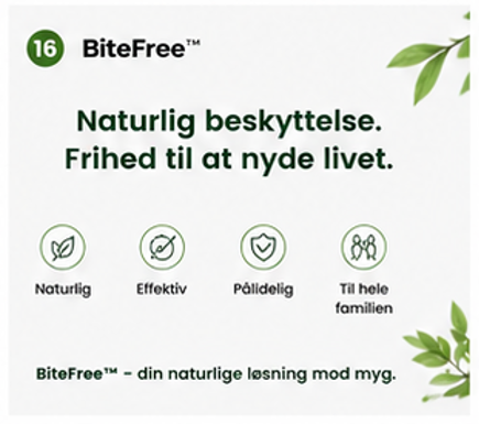 Nordvaya BiteFree™ | Myggearmbånd | Naturlig beskyttelse mod myg – dag og nat. (1+1 Gratis)