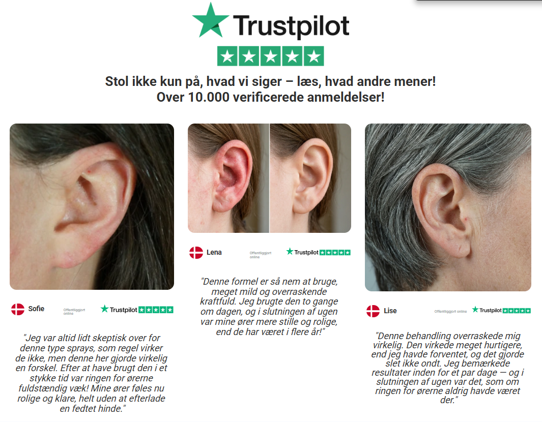 Øreliva™ | Tinnitus Spray | Dæmper, Beroliger Og Letter Ringen For Ørerne Med Op Til 98% På 24 Timer!