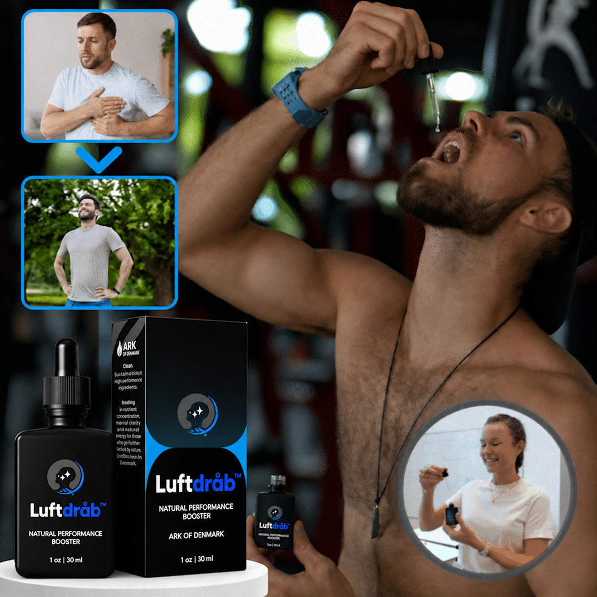 Luftdråb™ | Forvandl Din Vejrtrækning Og Dit Fokus På Kun 5 Sekunder!