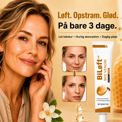 BiLøft™ | Bigift-Creme | Udvisker Dybe Rynker Og Løfter Slap Hud På Blot 3 Dage!