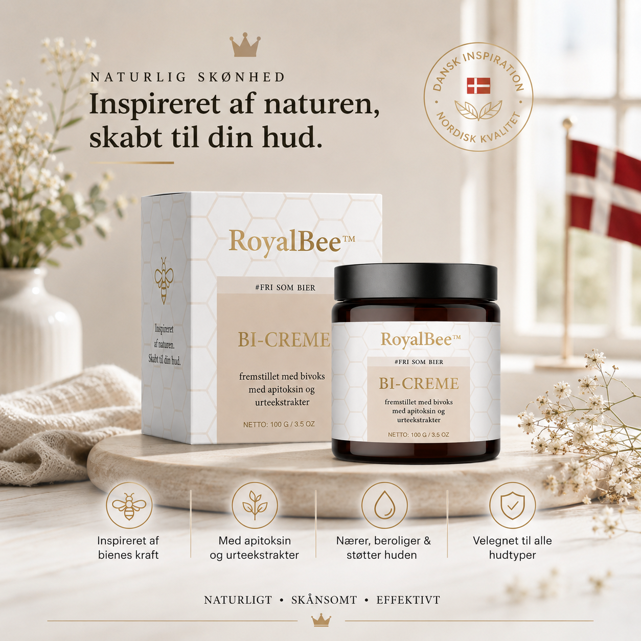 Nordvaya RoyalBee™| 1+1 GRATIS, mindst 50% rabat | 🐝 Din hud vil elske dig.