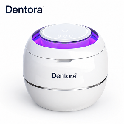 Nordvaya Dentora™ | Grundig rengøring af tandproteser på kun 5 minutter – nemt, skånsomt og uden besvær.