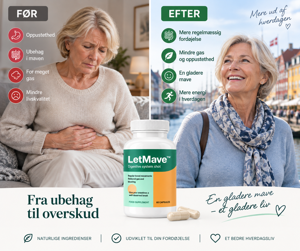 LetMave™ Kapsler | Slip af med oppustethed og tab op til 4,5 kg på bare 7 dage!