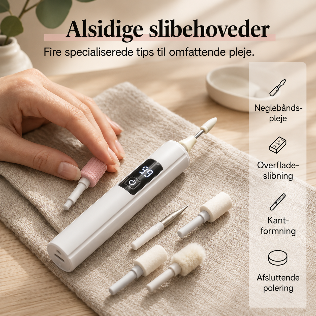 NordicNails™ Elektrisk Neglefræser|🤲Mindst 50% procent💅 |  ✨ Professionel neglepleje med præcision, komfort og flotte resultater – hver eneste gang.