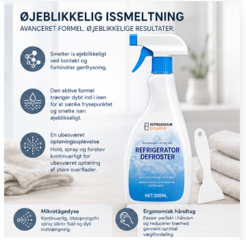 FrostAway™| Smelter is på få minutter – uden skrabning! (1+1 GRATIS & Gratis isskraber)