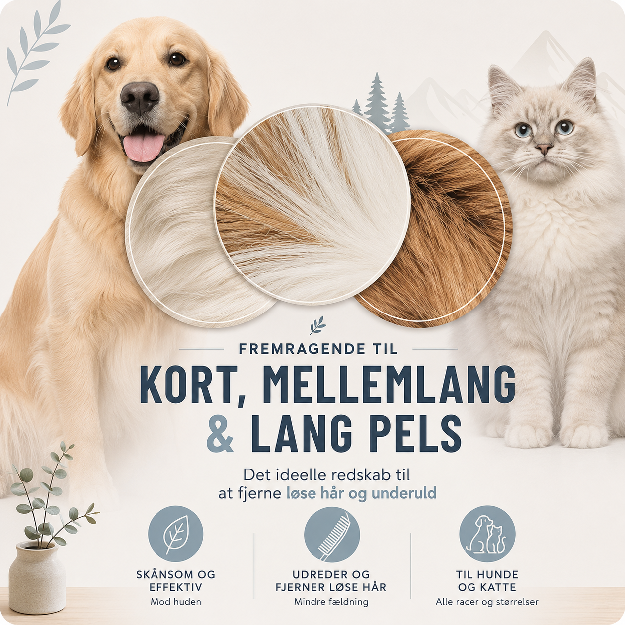 Nordvaya PelsPro™ | (1+1 Gratis) |🐾 Fjerner filtre og løse hår uden besvær