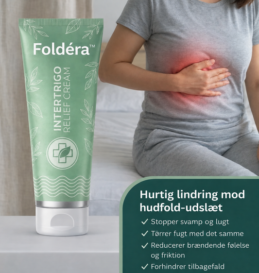 Foldéra™ Hudfoldsbetændelse Lindring | Behandler 99% Af Hudfoldsudslæt Fra Første Påføring