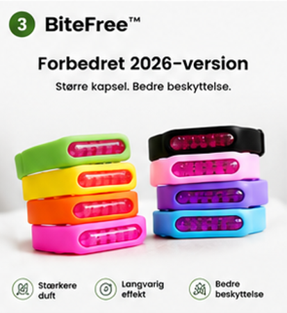 Nordvaya BiteFree™ | Myggearmbånd | Naturlig beskyttelse mod myg – dag og nat. (1+1 Gratis)