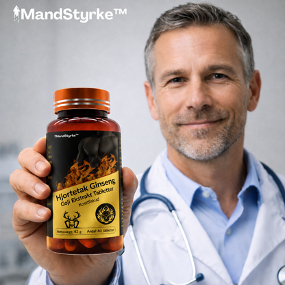 MandStyrke™ | Daglig støtte til mandlig vitalitet, blodcirkulation og selvtillid.