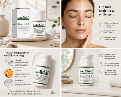LumiSkin™ |✨Mindst 50% rabat🙅| ✨💖 Lysere hud. Mere selvtillid. Hver eneste dag.