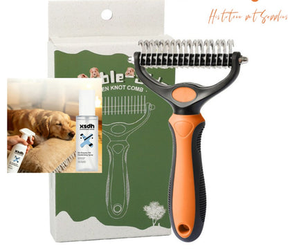 ✂️ Professioneel ontklittingshulpmiddel – Voor huisdieren | Snijdt klitten • RvV-vrij mes
