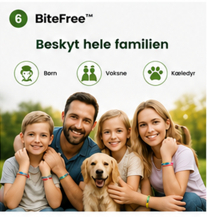 Nordvaya BiteFree™ | Myggearmbånd | Naturlig beskyttelse mod myg – dag og nat. (1+1 Gratis)