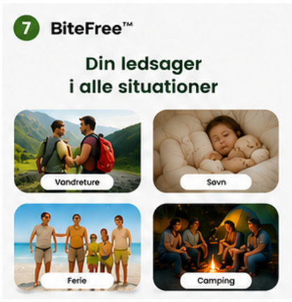 Nordvaya BiteFree™ | Myggearmbånd | Naturlig beskyttelse mod myg – dag og nat. (1+1 Gratis)