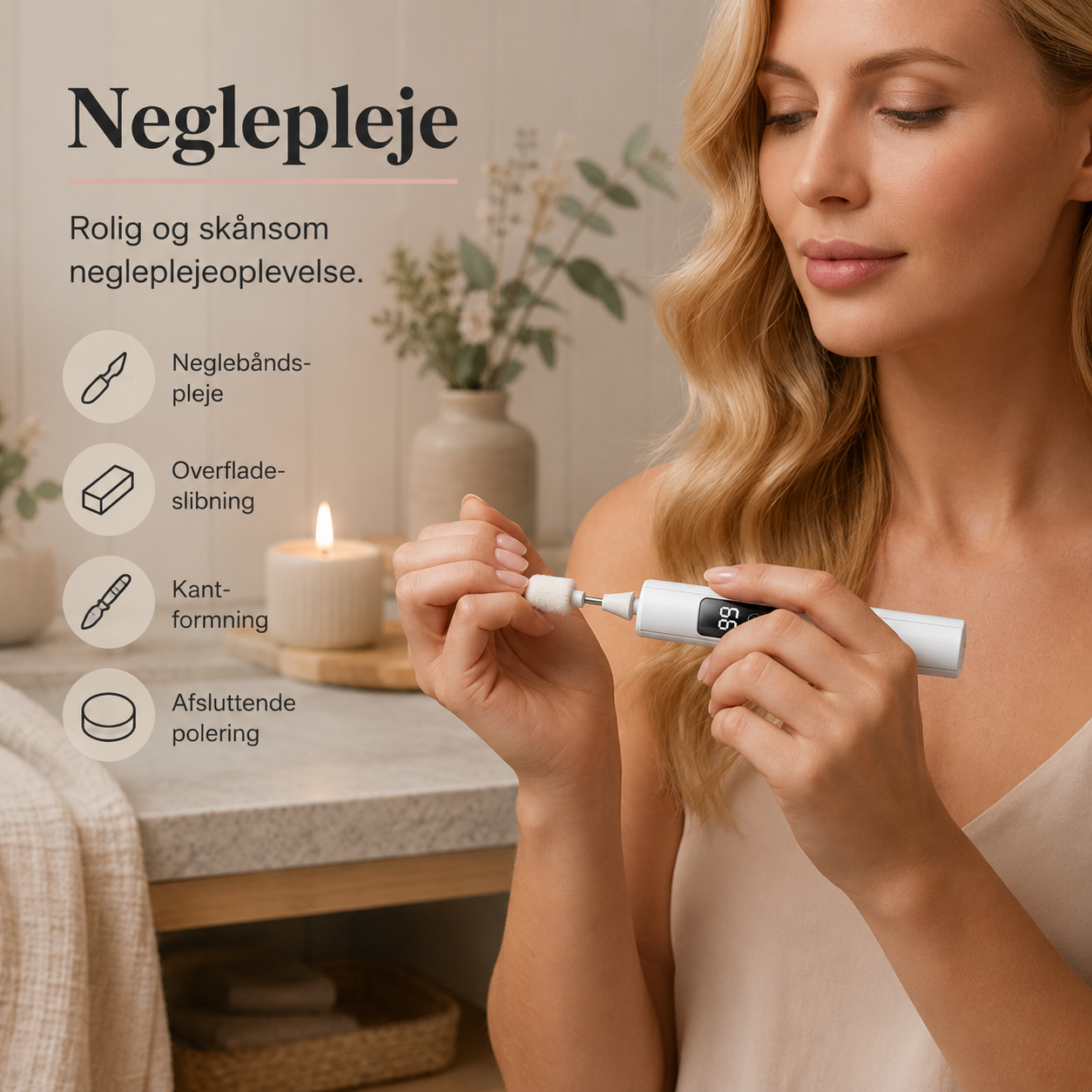 NordicNails™ Elektrisk Neglefræser|🤲Mindst 50% procent💅 |  ✨ Professionel neglepleje med præcision, komfort og flotte resultater – hver eneste gang.