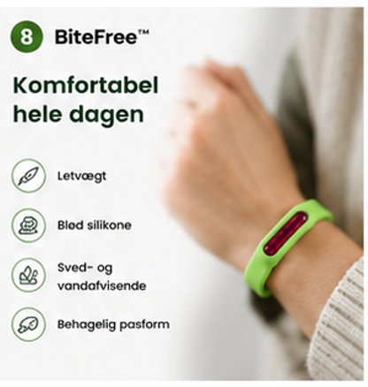 Nordvaya BiteFree™ | Myggearmbånd | Naturlig beskyttelse mod myg – dag og nat. (1+1 Gratis)