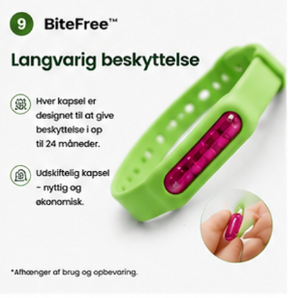 Nordvaya BiteFree™ | Myggearmbånd | Naturlig beskyttelse mod myg – dag og nat. (1+1 Gratis)
