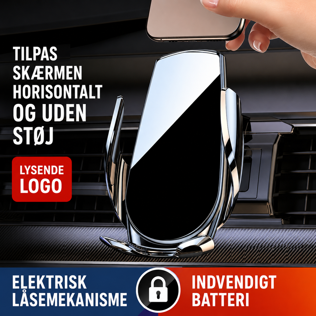 Nordvaya DriveCharge™ | Intelligent Car Phone Holder
