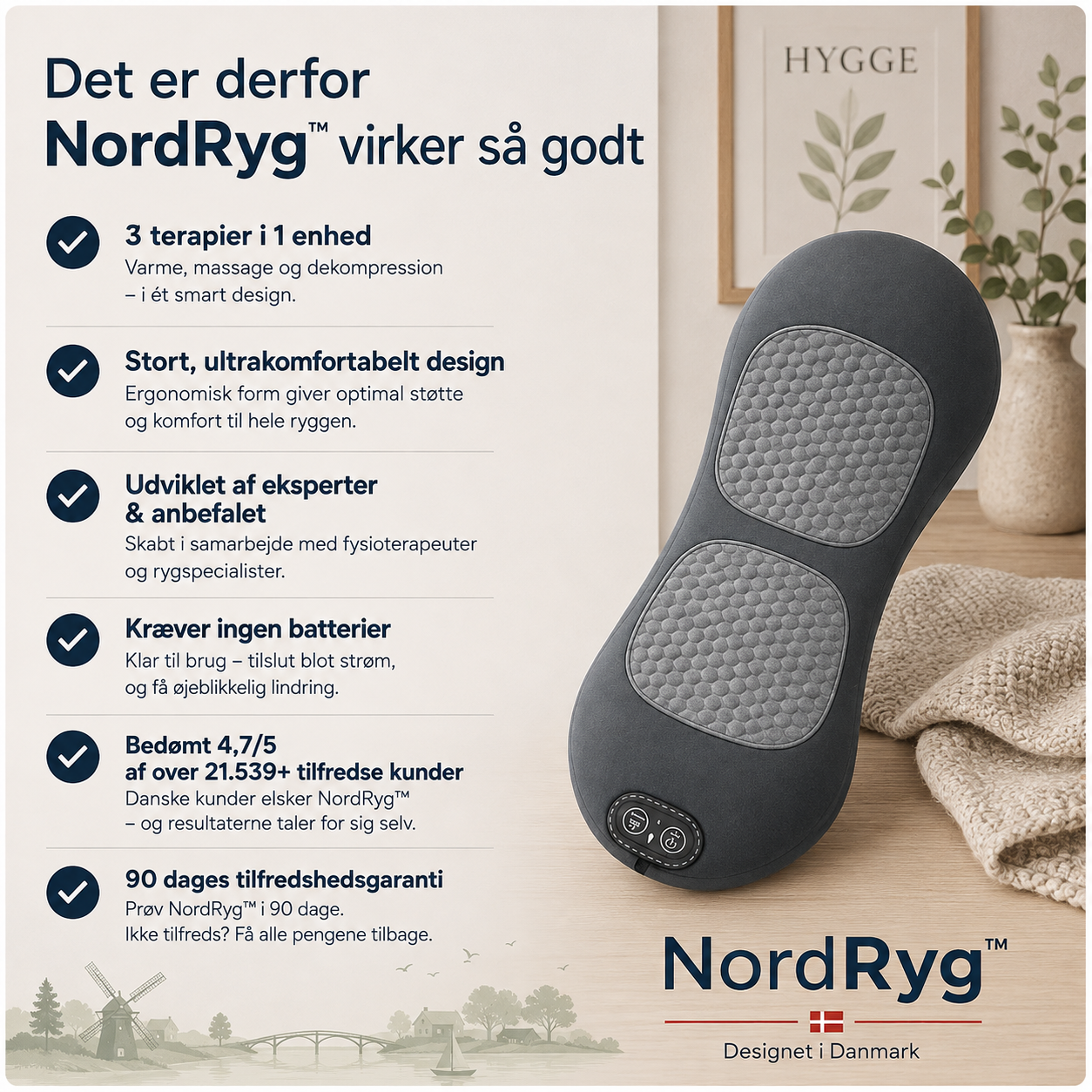 NordRyg™ | 🌿 Naturlig støtte til ryggen – designet til afslapning, komfort og daglig velvære.