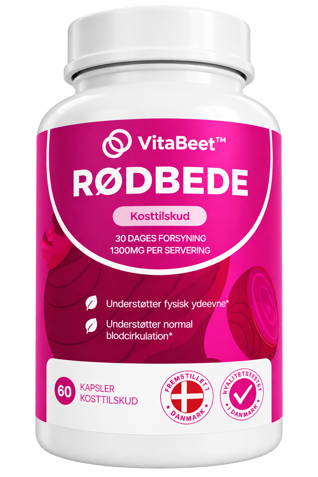 VitaBeet™ | Rødbedekapsler | Understøtter sund blodcirkulation, ledkomfort og vitalitet