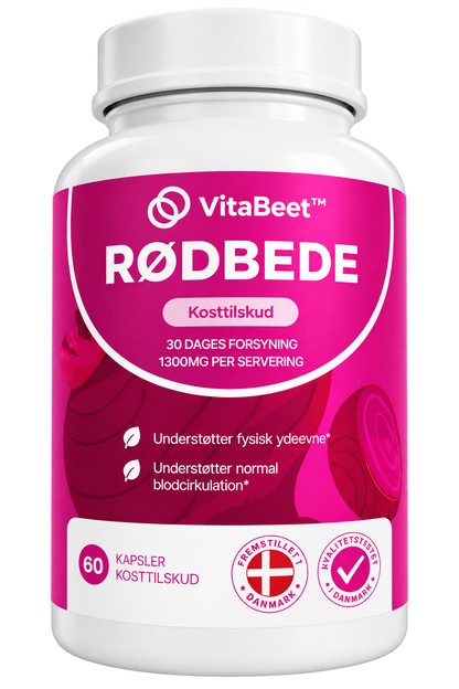 VitaBeet™ | Rødbedekapsler | Understøtter sund blodcirkulation, ledkomfort og vitalitet
