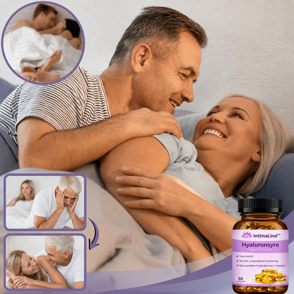 IntimaLind™ | | Intensiv fugtpleje med hyaluronsyre, der hjælper med at reducere vaginal tørhed og ubehag og giver en mere behagelig følelse i hverdagen og under intimitet.