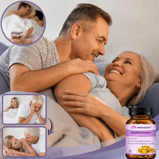 IntimaLind™ | | Intensiv fugtpleje med hyaluronsyre, der hjælper med at reducere vaginal tørhed og ubehag og giver en mere behagelig følelse i hverdagen og under intimitet.
