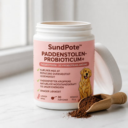 SundPote™ | Naturlig daglig støtte til hunde med fedtknuder og et stærkt immunforsvar.
