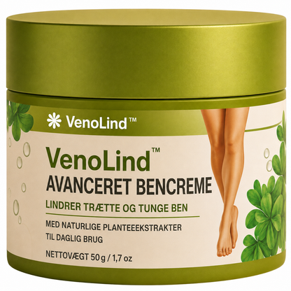 VenoLind™ | kølende bencreme til trætte og hævede ankler, der hjælper dine ben med at føles lettere og mere behagelige i løbet af dagen.