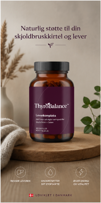 ThyroBalance™ | 🌿Mindst 50% rabat🌟| Støtter kroppens normale omsætning af skjoldbruskkirtelhormoner – med selen, glutathion og nøje udvalgte planteekstrakter.