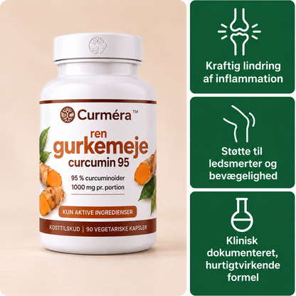 Curméra™ | Gurkemeje Med Piperin Og MCT Der Optages 2000 % Bedre Og Lindrer Led På Uger