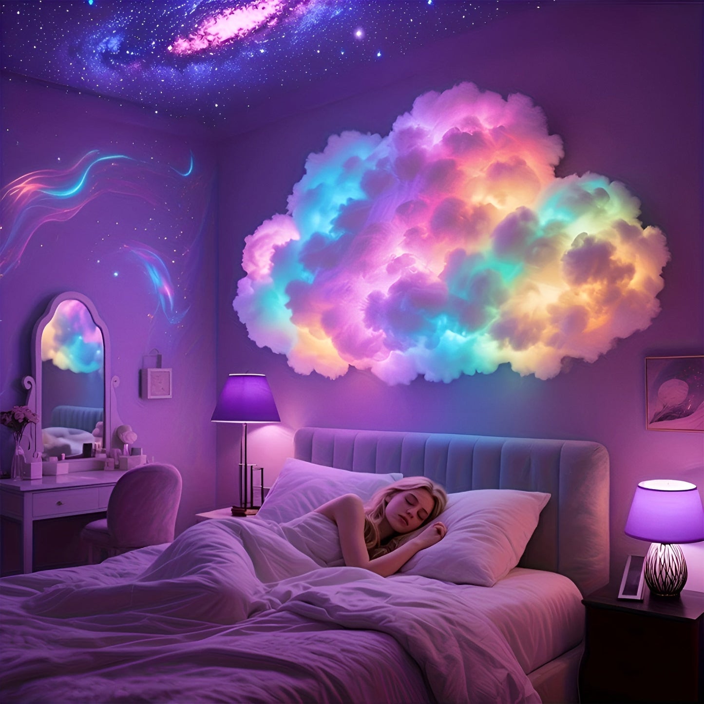 Ledsen™ CloudLight: Multifunktionel Ambiance Belysning Sky Lys
