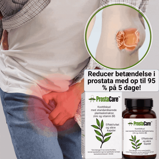 ProstaCare™ | Reducer betændelse i prostata med op til 95 % på 5 dage!