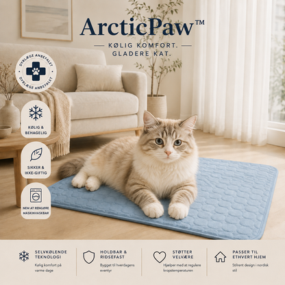 ArcticPaw™ Kølemåtte | Holder din hund eller kat kølig og afslappet – selv på de varmeste sommerdage (Køb 2 – få den 2. med 60% rabat)