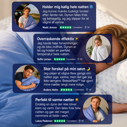 BreezeNest™ | mindst 50% rabat | 💤 Farvel sved. Hej søvn.