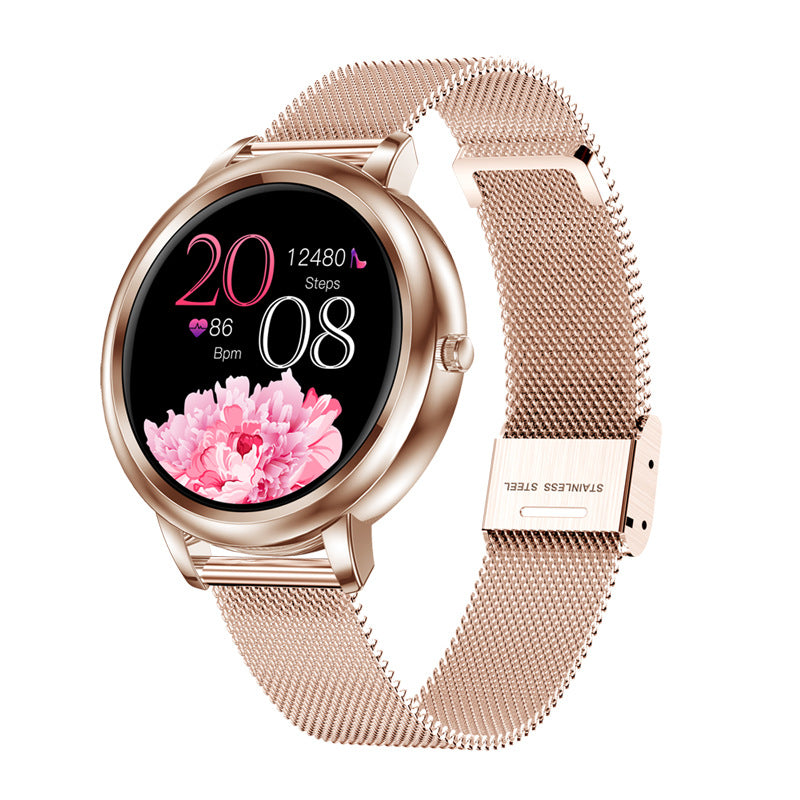 Nordvaya Lunéra™ | Elegant smartwatch til kvinder, der forener tidløs elegance, smart teknologi og eksklusivt design i ét smukt ur.