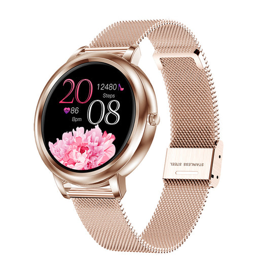 Nordvaya Lunéra™ | Elegant smartwatch til kvinder, der forener tidløs elegance, smart teknologi og eksklusivt design i ét smukt ur.
