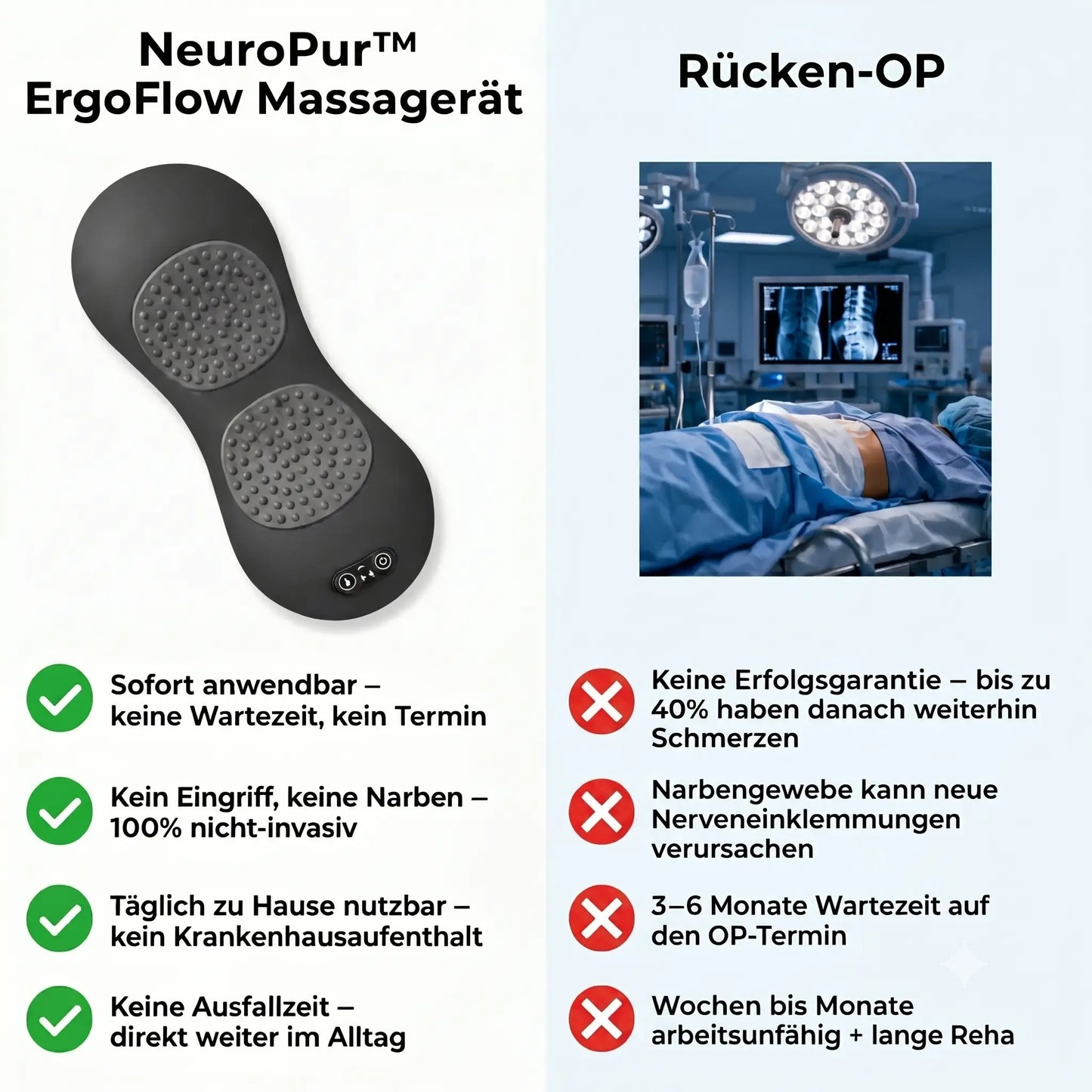 NeuroFlow 3-Zonen Tiefenmassagegerät
