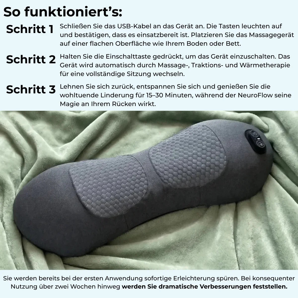 NeuroFlow 3-Zonen Tiefenmassagegerät
